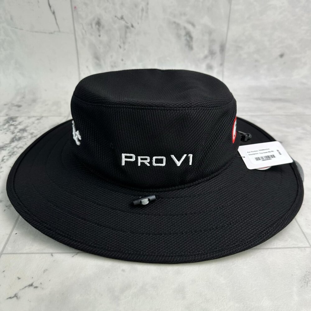 NEW Titleist Tour Aussie Black/White Bucket Golf Hat - Picture 3 of 6